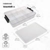 image:imageFarberware BuildABoard 11 x 16 Inch Poly Snacklebox with LidWhite