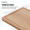 image:imageFarberware ExtraLarge Wood Cutting Board Reversible Chopping Board for Kitchen Meal Prep and Serving Charcuterie Board 1417Inch x 2008Inch Bamboo12 x 18