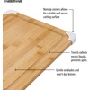 image:imageFarberware Nonslip Bamboo Cutting Board with Juice Groove 11x14 Inch White14L x 11W