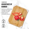 image:imageFarberware Nonslip Bamboo Cutting Board with Juice Groove 11x14 Inch White14L x 11W