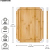 image:imageFarberware Nonslip Bamboo Cutting Board with Juice Groove 11x14 Inch White14L x 11W