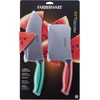 image:imageFarberware Precise Slice Bread Knife 8 Inch Maroon UltraSharp Serrated Blade Ergonomic SoftGrip Handle Ideal for Precision Cutting2Piece Chef Set