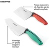 image:imageFarberware Precise Slice Bread Knife 8 Inch Maroon UltraSharp Serrated Blade Ergonomic SoftGrip Handle Ideal for Precision Cutting2Piece Chef Set