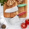 image:imageFarberware Precise Slice Bread Knife 8 Inch Maroon UltraSharp Serrated Blade Ergonomic SoftGrip Handle Ideal for Precision Cutting2Piece Chef Set