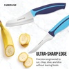 image:imageFarberware Precise Slice Bread Knife 8 Inch Maroon UltraSharp Serrated Blade Ergonomic SoftGrip Handle Ideal for Precision Cutting2Piece Parer Knife Set