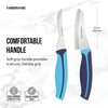 image:imageFarberware Precise Slice Bread Knife 8 Inch Maroon UltraSharp Serrated Blade Ergonomic SoftGrip Handle Ideal for Precision Cutting2Piece Parer Knife Set