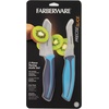 image:imageFarberware Precise Slice Bread Knife 8 Inch Maroon UltraSharp Serrated Blade Ergonomic SoftGrip Handle Ideal for Precision Cutting2Piece Parer Knife Set