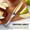 image:imageFarberware Precise Slice Bread Knife 8 Inch Maroon UltraSharp Serrated Blade Ergonomic SoftGrip Handle Ideal for Precision Cutting2Piece Paring Knife Set