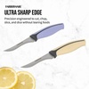 image:imageFarberware Precise Slice Bread Knife 8 Inch Maroon UltraSharp Serrated Blade Ergonomic SoftGrip Handle Ideal for Precision Cutting2Piece Paring Knife Set