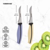 image:imageFarberware Precise Slice Bread Knife 8 Inch Maroon UltraSharp Serrated Blade Ergonomic SoftGrip Handle Ideal for Precision Cutting2Piece Paring Knife Set