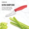 image:imageFarberware Precise Slice Bread Knife 8 Inch Maroon UltraSharp Serrated Blade Ergonomic SoftGrip Handle Ideal for Precision Cutting35inch Santoku Parer