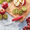 image:imageFarberware Precise Slice Bread Knife 8 Inch Maroon UltraSharp Serrated Blade Ergonomic SoftGrip Handle Ideal for Precision Cutting35inch Santoku Parer