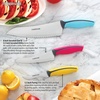 image:imageFarberware Precise Slice Bread Knife 8 Inch Maroon UltraSharp Serrated Blade Ergonomic SoftGrip Handle Ideal for Precision Cutting3Piece Chef Set