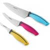 image:imageFarberware Precise Slice Bread Knife 8 Inch Maroon UltraSharp Serrated Blade Ergonomic SoftGrip Handle Ideal for Precision Cutting3Piece Chef Set