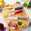 image:imageFarberware Precise Slice Bread Knife 8 Inch Maroon UltraSharp Serrated Blade Ergonomic SoftGrip Handle Ideal for Precision Cutting3Piece Utility Knife Set