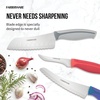 image:imageFarberware Precise Slice Bread Knife 8 Inch Maroon UltraSharp Serrated Blade Ergonomic SoftGrip Handle Ideal for Precision Cutting3Piece Utility Knife Set