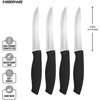 image:imageFarberware Precise Slice Bread Knife 8 Inch Maroon UltraSharp Serrated Blade Ergonomic SoftGrip Handle Ideal for Precision Cutting4Piece Steak Knife Set
