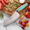 image:imageFarberware Precise Slice Bread Knife 8 Inch Maroon UltraSharp Serrated Blade Ergonomic SoftGrip Handle Ideal for Precision Cutting7Inch Slice and Dice Knife