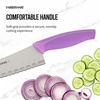 image:imageFarberware Precise Slice Bread Knife 8 Inch Maroon UltraSharp Serrated Blade Ergonomic SoftGrip Handle Ideal for Precision Cutting7inch Serrated Santoku