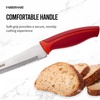 image:imageFarberware Precise Slice Bread Knife 8 Inch Maroon UltraSharp Serrated Blade Ergonomic SoftGrip Handle Ideal for Precision Cutting8inch Bread Knife
