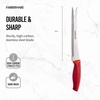 image:imageFarberware Precise Slice Bread Knife 8 Inch Maroon UltraSharp Serrated Blade Ergonomic SoftGrip Handle Ideal for Precision Cutting8inch Bread Knife