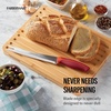 image:imageFarberware Precise Slice Bread Knife 8 Inch Maroon UltraSharp Serrated Blade Ergonomic SoftGrip Handle Ideal for Precision Cutting8inch Bread Knife