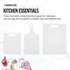 image:imageFarberware Reversible Plastic Cutting Board Set 3PieceWhite