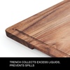 image:imageFarberware Rubberwood Cutting Board Set with Juice Grooved and Finger Grips 3PieceAcacia