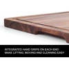 image:imageFarberware Rubberwood Cutting Board Set with Juice Grooved and Finger Grips 3PieceAcacia