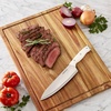 image:imageFarberware Rubberwood Cutting Board Set with Juice Grooved and Finger Grips 3PieceAcacia