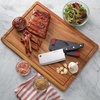 image:imageFarberware Rubberwood Cutting Board Set with Juice Grooved and Finger Grips 3PieceAcacia