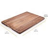 image:imageFarberware Rubberwood Cutting Board Set with Juice Grooved and Finger Grips 3PieceAcacia