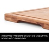 image:imageFarberware Rubberwood Cutting Board Set with Juice Grooved and Finger Grips 3PieceBamboo