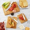 image:imageFarberware Rubberwood Cutting Board Set with Juice Grooved and Finger Grips 3PieceBamboo