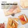 image:imageFarberware Rubberwood Cutting Board Set with Juice Grooved and Finger Grips 3PieceBamboo