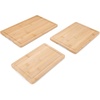 image:imageFarberware Rubberwood Cutting Board Set with Juice Grooved and Finger Grips 3PieceBamboo
