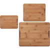 image:imageFarberware Rubberwood Cutting Board Set with Juice Grooved and Finger Grips 3PieceBamboo