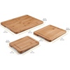 image:imageFarberware Rubberwood Cutting Board Set with Juice Grooved and Finger Grips 3PieceBamboo