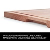 image:imageFarberware Rubberwood Cutting Board Set with Juice Grooved and Finger Grips 3PieceMaple