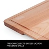 image:imageFarberware Rubberwood Cutting Board Set with Juice Grooved and Finger Grips 3PieceMaple