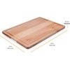 image:imageFarberware Rubberwood Cutting Board Set with Juice Grooved and Finger Grips 3PieceMaple