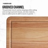 image:imageFarberware Rubberwood Cutting Board Set with Juice Grooved and Finger Grips 3PieceRubberwood