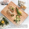 image:imageFarberware Rubberwood Cutting Board Set with Juice Grooved and Finger Grips 3PieceRubberwood