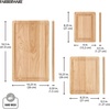 image:imageFarberware Rubberwood Cutting Board Set with Juice Grooved and Finger Grips 3PieceRubberwood