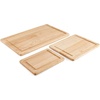 image:imageFarberware Rubberwood Cutting Board Set with Juice Grooved and Finger Grips 3PieceRubberwood