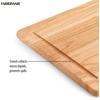 image:imageFarberware Rubberwood Cutting Board Set with Juice Grooved and Finger Grips 3PieceRubberwood