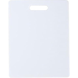 image:imageFARBERWARE Reversible Plastic Cutting Board 8x10 Inch White Dishwasher Safe NonPorous and Durable for Chopping Slicing Prep Easy to Store10L x 8W