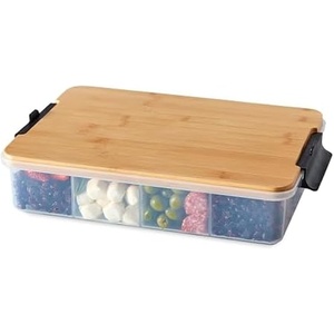 image:imageFarberware BuildABoard 11 x 16 Inch Poly Snacklebox with LidBlack