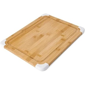 image:imageFarberware Nonslip Bamboo Cutting Board with Juice Groove 11x14 Inch White14L x 11W