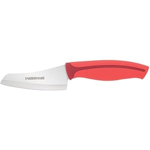 image:imageFarberware Precise Slice Bread Knife 8 Inch Maroon UltraSharp Serrated Blade Ergonomic SoftGrip Handle Ideal for Precision Cutting35inch Santoku Parer